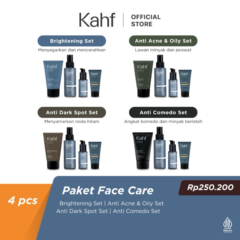 [READY] Kahf Face Care Facial Wash Men's Facial Wash Serum