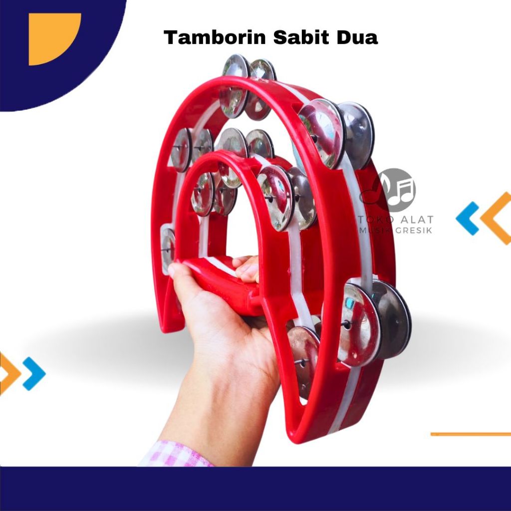 Tambourine Musical Instrument Ecrek Crescent Moon Model Tamborine ...
