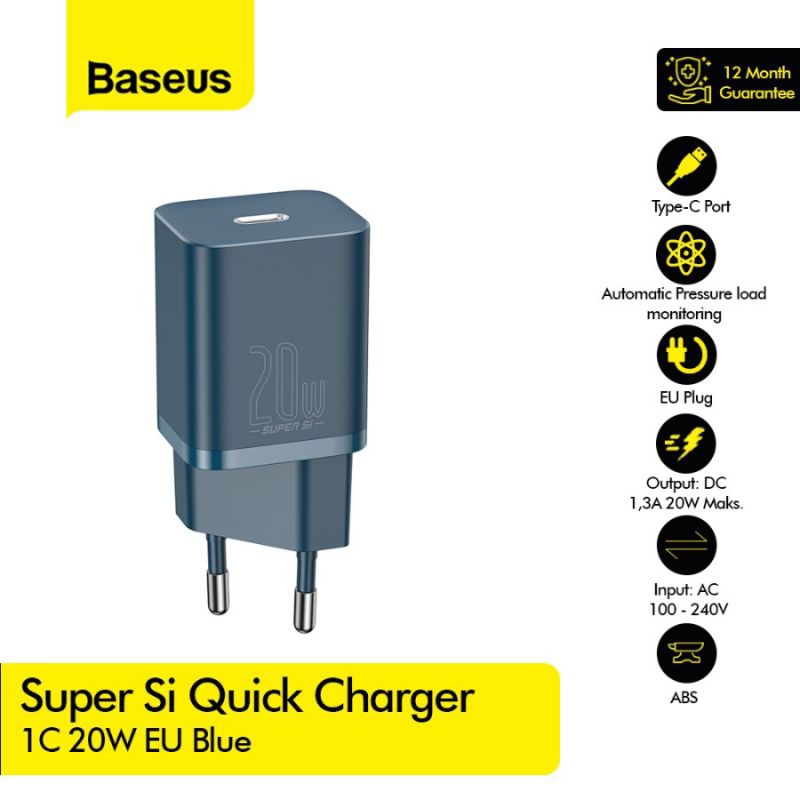 Baseus SUPER THE QUICK CHARGER 1C 20W EU SUPERIOR SERIES FAST CHARGING ...