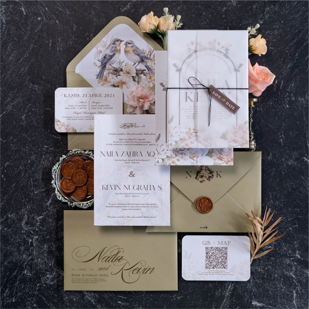 Sample Wedding Invitation E.08.2 (XH) | Shopee Philippines