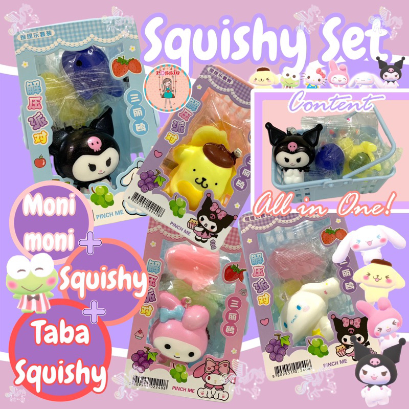 4er Set Donut Waffle Katzenpfoten Squishys - Ultraweiche Anti-Stress Spielzeuge