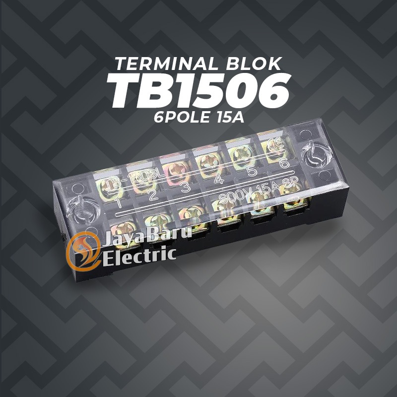 Terminal Block Terminal Glass Block 6P 6Pole 6 Pole 15A TB1506 TB-1506 ...