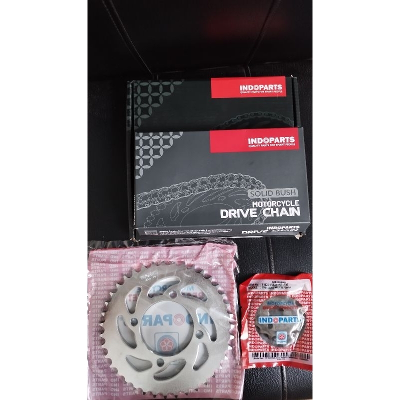 Gear Set Chain Wheel Set Indopart Yamaha Jupiter MX/Alfa/Force 1
