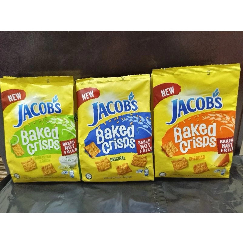 Jacobs Baked Crisps Biscuits | Baked Not Fried 229 gr | Shopee Philippines