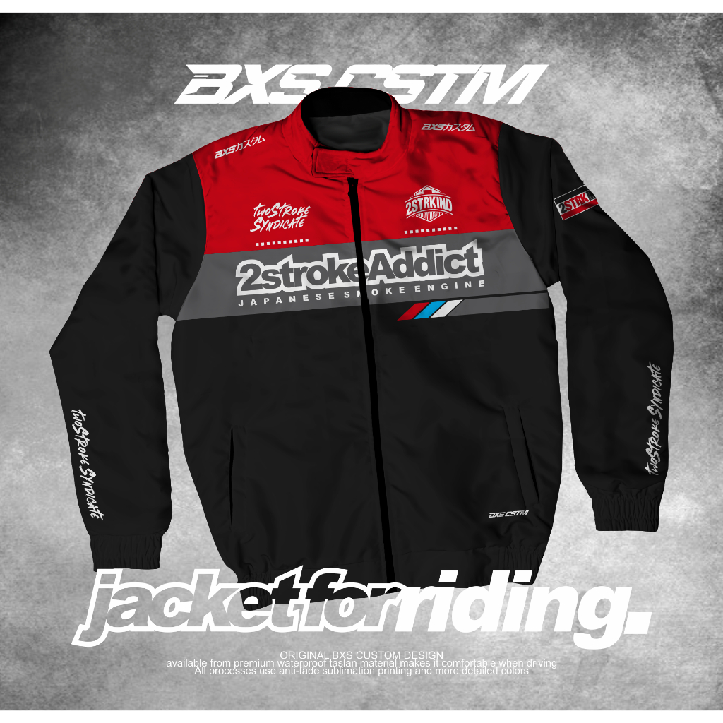 Premium 2STROKE JACKET FOR RIDING TOURING SUNMORI BXS CUSTOM DESIGN ...