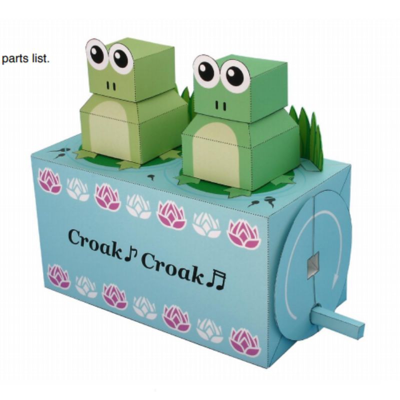 Jumping frog toy papercraft pattern sheet (CP-AgA48) | Shopee Philippines