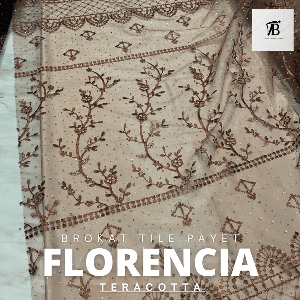 Brocade Tile Tulle Embroidered Sequin Trans Simple Florencia Brick ...