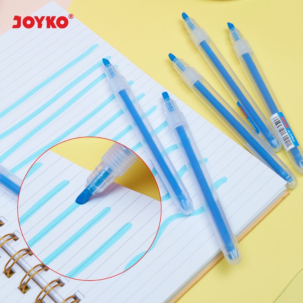 JOYKO HIGHLIGHTER NEON COLOUR PEN PENANDA JOYKO MODEL PEN LUSIN BOX ...