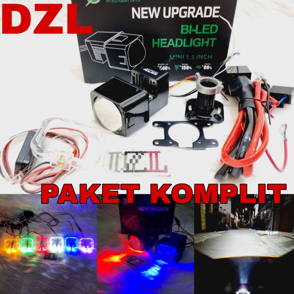 Complete Package shroud led biled matrix x1 1.5 inch Headlight new ...