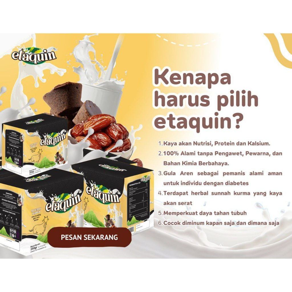 Etaquin The Best Etawa Goat's Milk For The Health Of The Elderly's