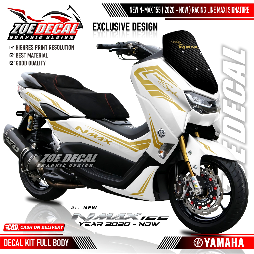 Latest FULL BODY Decal New NMAX 155 N MAX New 2020 Motif/ Livery Racing ...