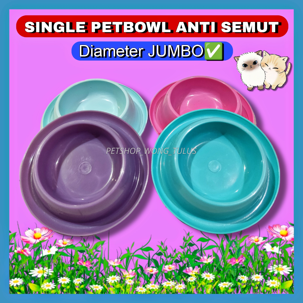 Pswt- Single Petbowl Anti-Ant JUMBO Cat Dog Rabbit Feeding Bowl Cat ...