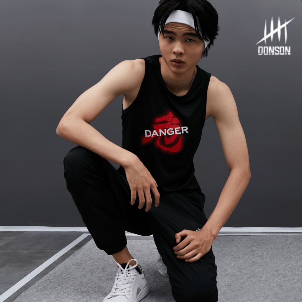 DONSON Sportswear Sleeveless Tank Top Danger Overwrite Black | Shopee ...