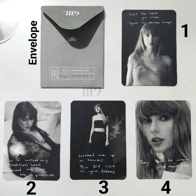 Taylor Swift TTPD Photocard THE Albatross THE TORTED POETS DEPARTMENT ...