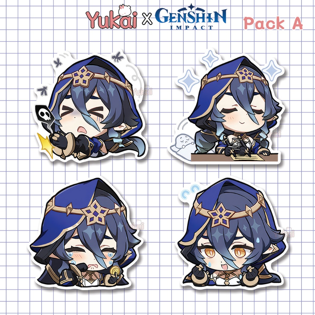 Layla Genshin Impact Premium Sticker Pack, Waterproof Anime Sticker ...