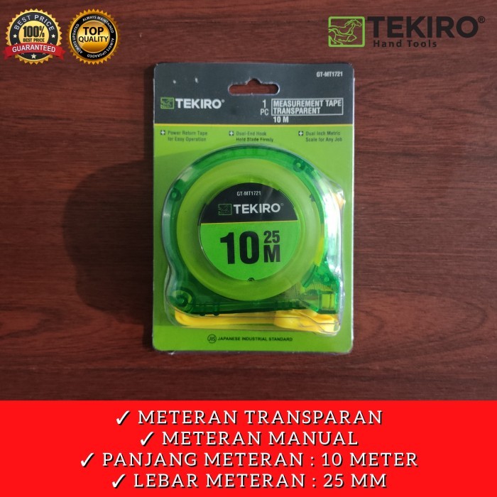 TEKIRO meter 10M TRANSPARENT measuring tape 10m transparent Tekiro ...