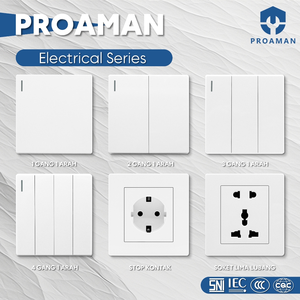 PUTIH Pro-safe Socket Switch Electrical Socket New Model White Color ...