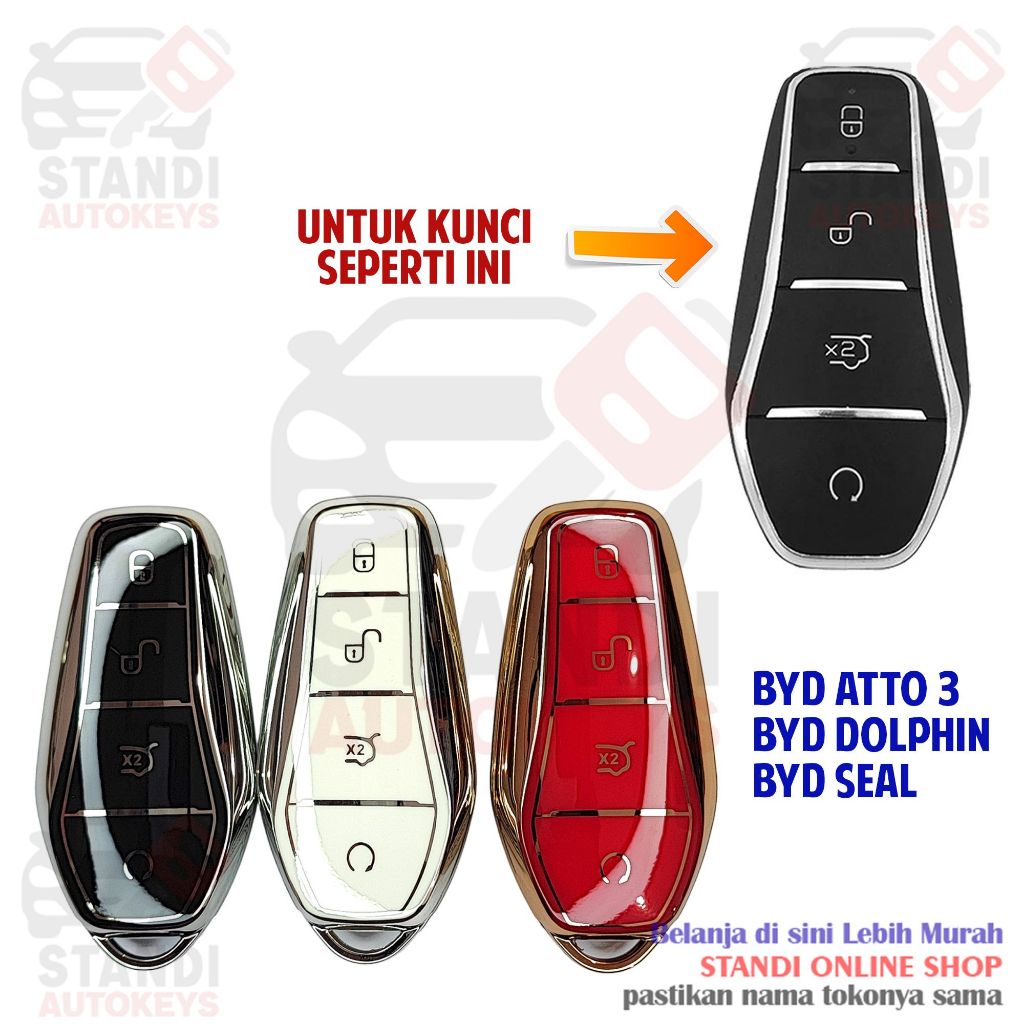 Cover Key Case Remote Key Case Smartkey Keyshirt Keyless TPU BYD Atho 3 ...