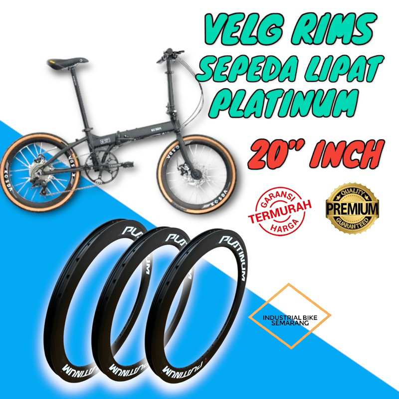 ( PLATINUM / 36H / 20 inch / 4CM) 20 inch Minion BMX Folding Bike Rim ...