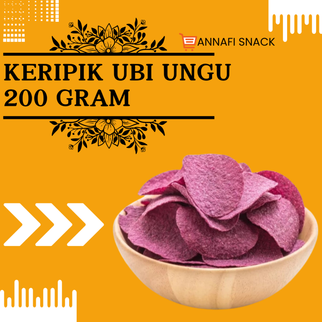 UNGU Purple Sweet Potato Chips 200 Grams // Chips // Snacks Shopee