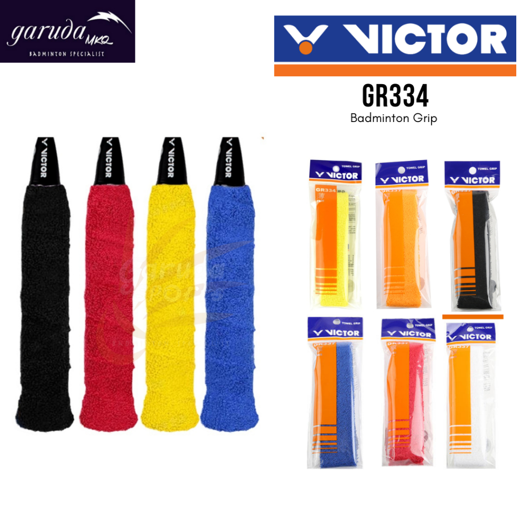 Victor GR334 Towel Badminton Racket Grip Victor GR 334 racket Grip ...