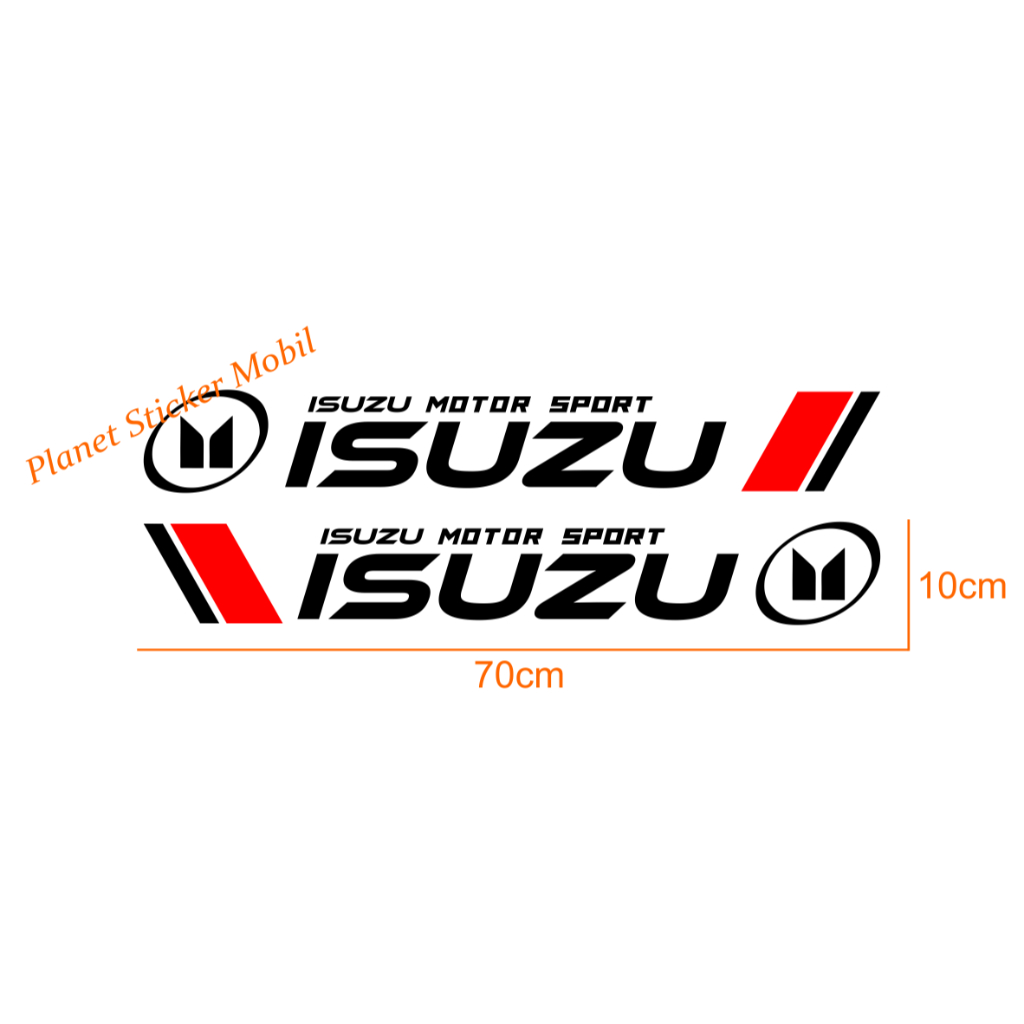Isuzu sticker sticker isuzu dmax panther mux car body sticker isuzu ...