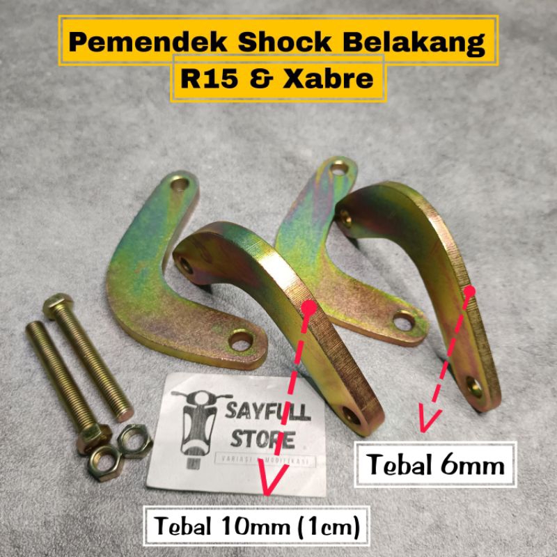 Lowering Kit Conrod Monoshock Yamaha R15 V3 V2 Vva 1 Cm Thick ...