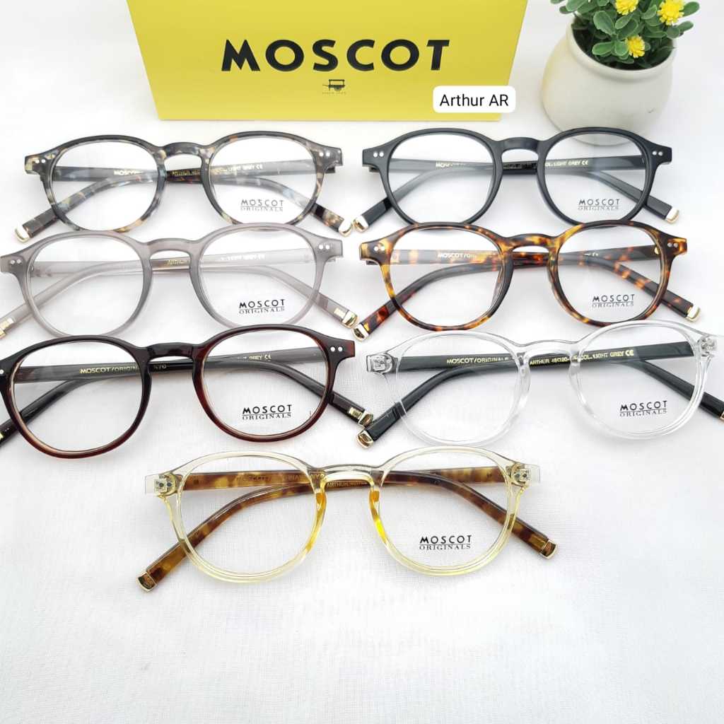 MOSCOT Arthur Smart Oval Eyeglass Frames for Men and Women | Shopee ...
