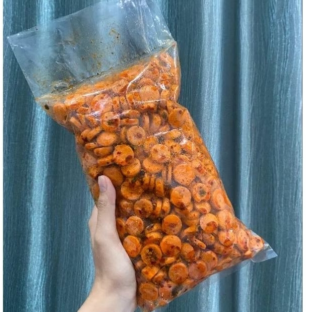 Spicy Crispy Fried Sausage With Orange Leaves Shopee Philippines