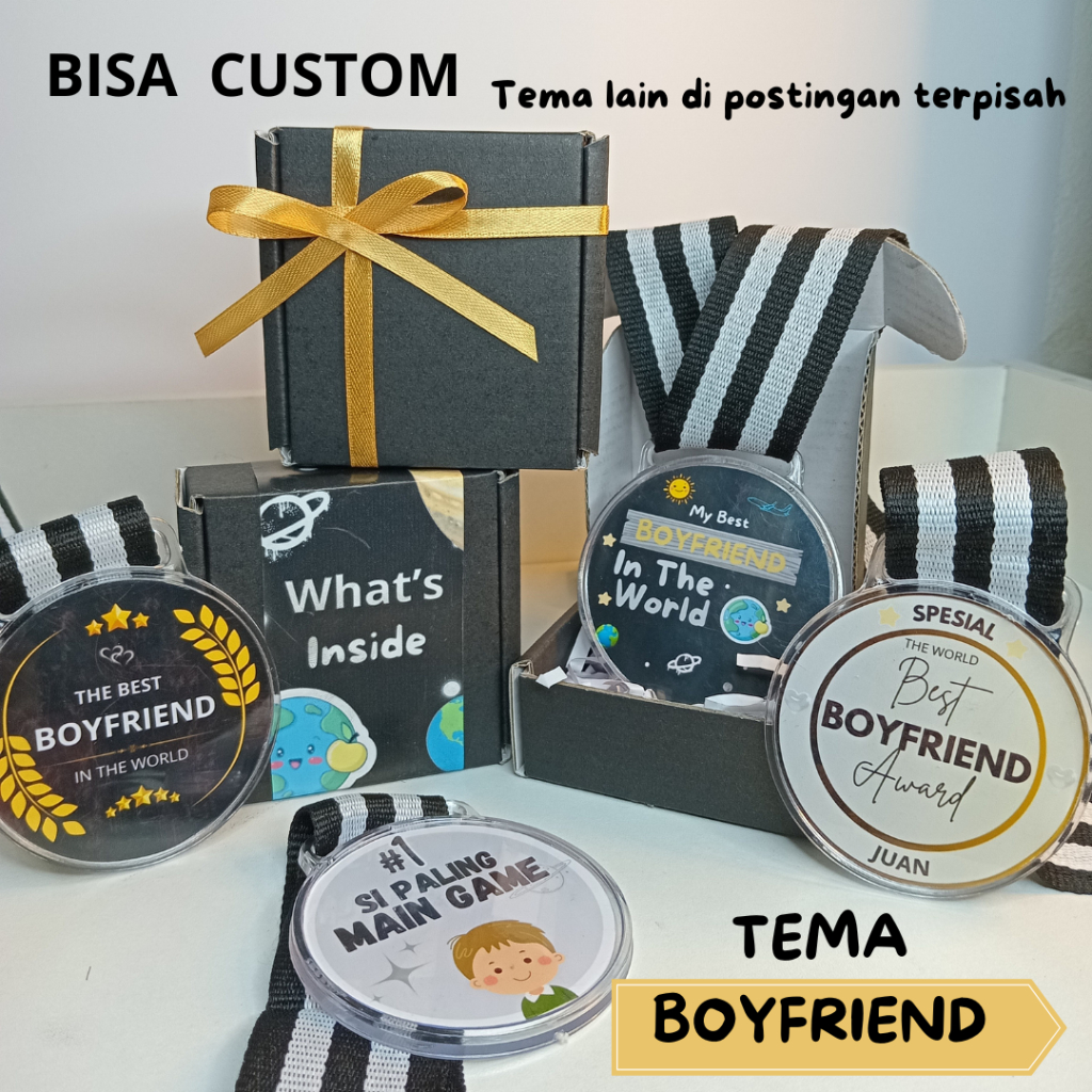 Custom Name Boyfriend Medals, Medals, Medals, Awards, Best Boyfriend