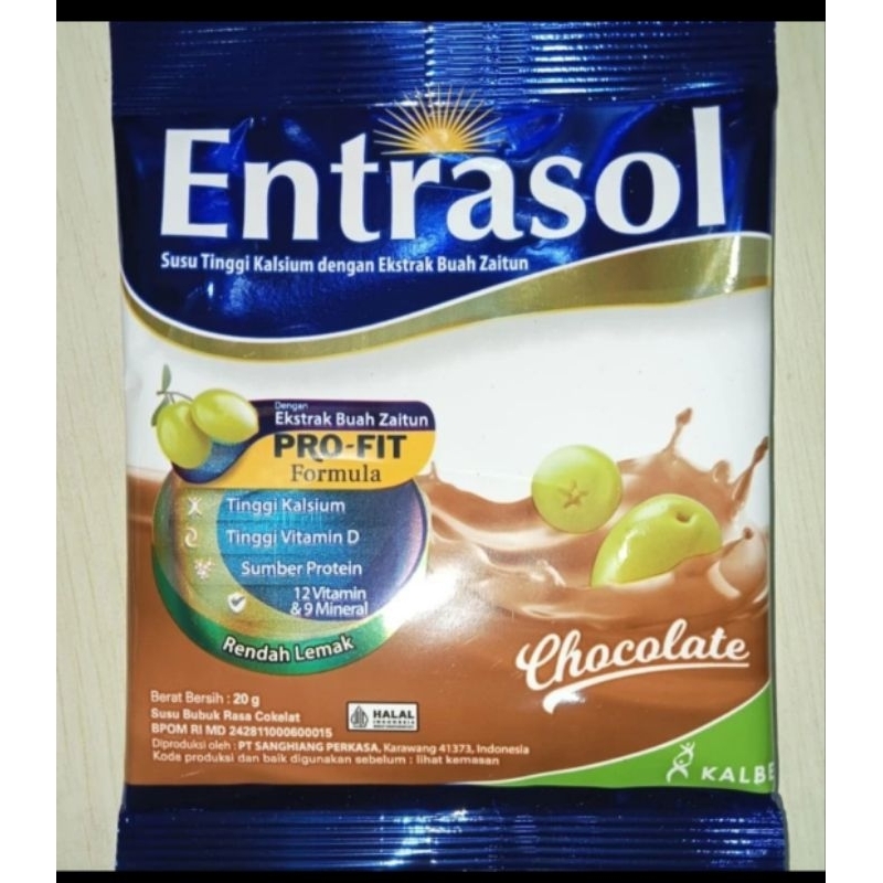 Entrasol Sachet Renceng Chocolate (10 sachets) | Shopee Philippines