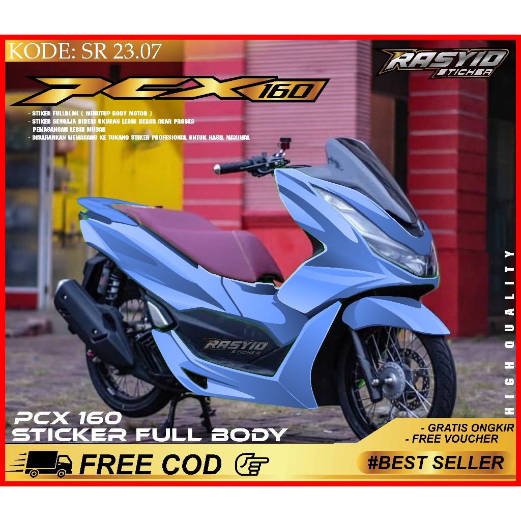 Honda PCX Cbs Abs 160 Full Body Decal Sticker 2021 2022 2023 2024 Decal ...