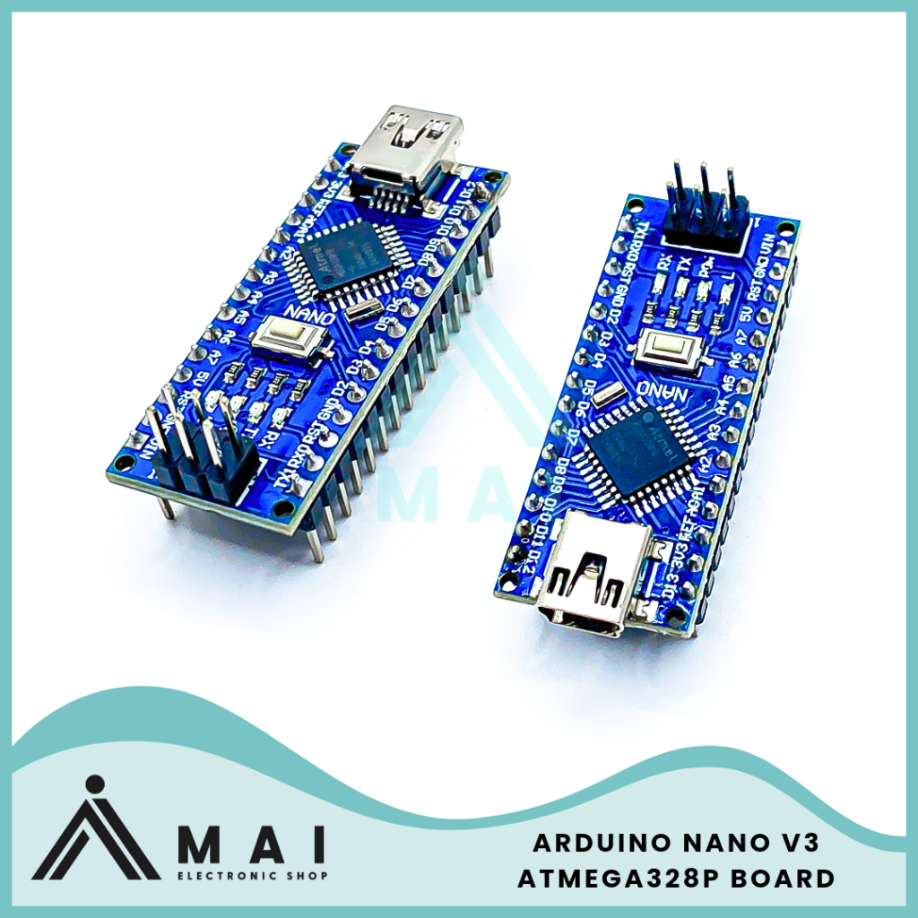 Arduino Nano V3 ATMEGA328P 5V with CH340G Downloader | Shopee Philippines