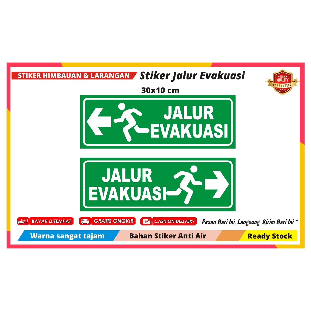 EVACUATION TRACK STICKERS | Shopee Philippines