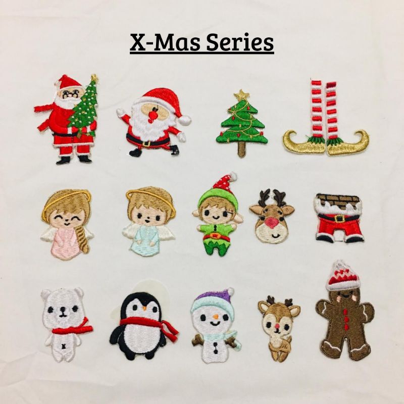 1Pc Christmas Character Patch Scrub Patch/X-Mas Series | Shopee Philippines