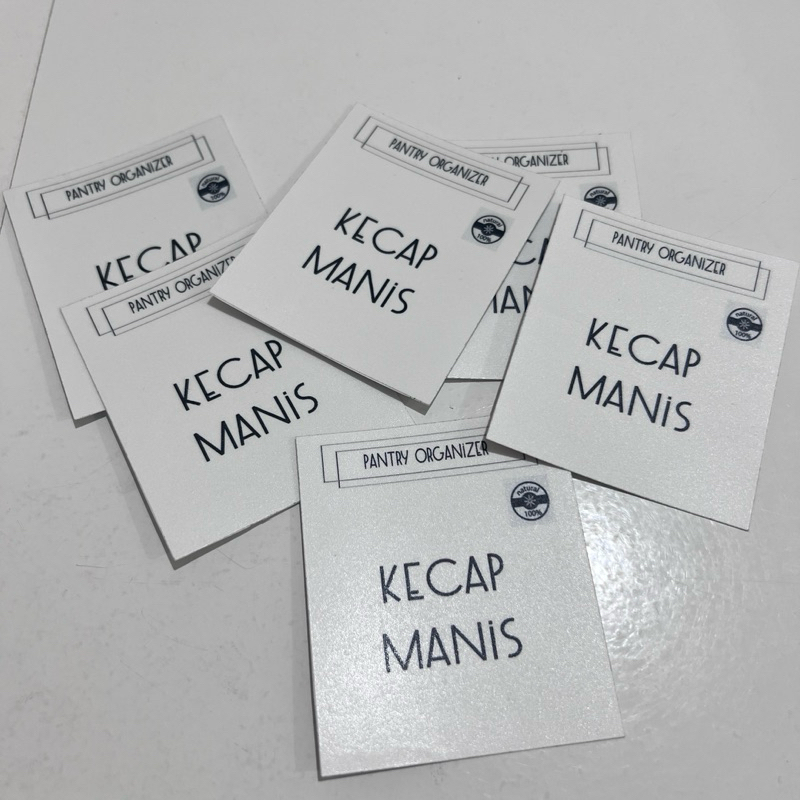 Sticker ONLY NAME OF AESTHETIC KITCHEN SAUCE WRITING LABEL waterproof ...