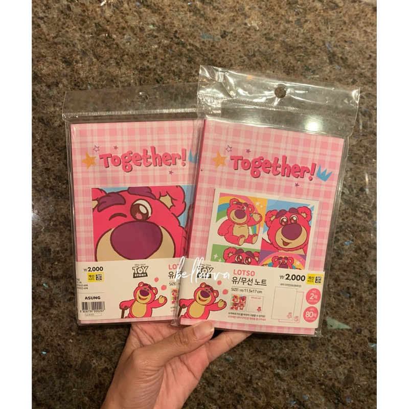 Lotso Toy Story Notebook Original Disney Pixar | Shopee Philippines