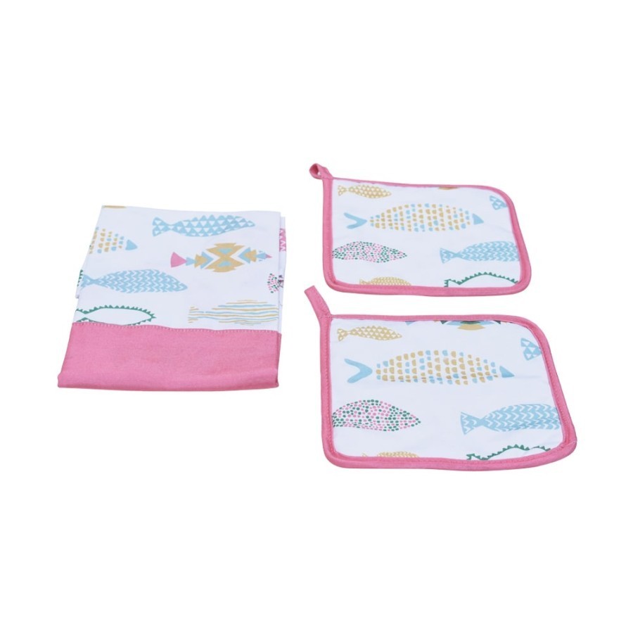 Informa Cooking Apron Set (1pcs Apron and 2pcs pot holder) | Shopee ...