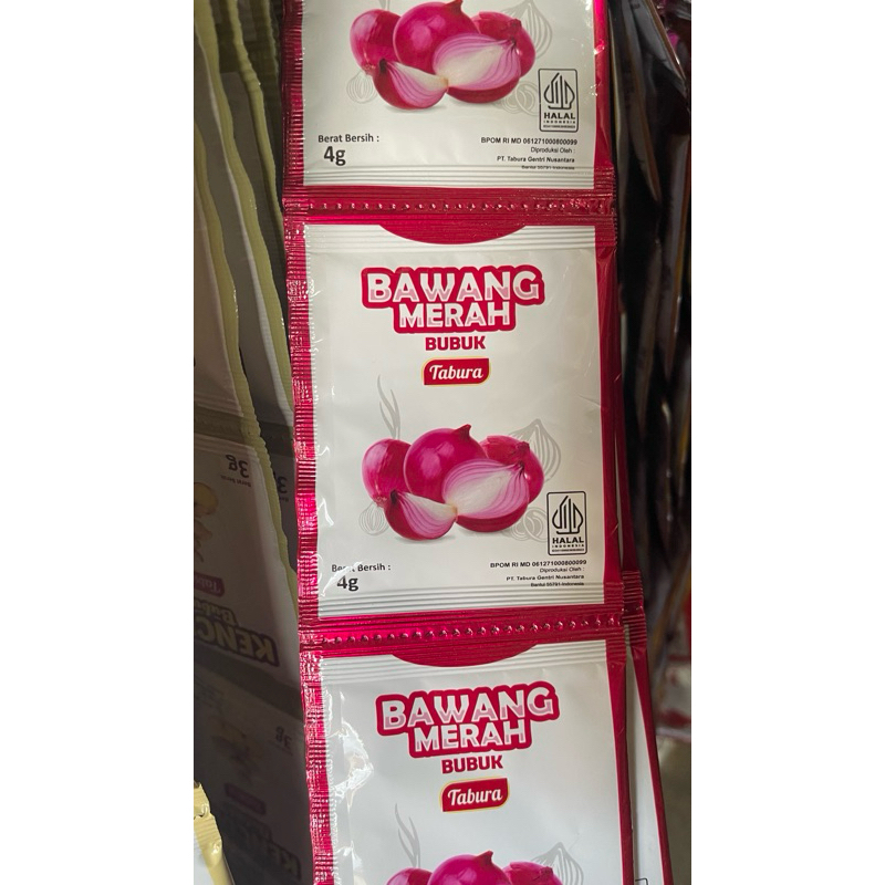 MERAH Tabura Red Onion powder 12pcs / Fine red onion 12pcs / Fine red ...