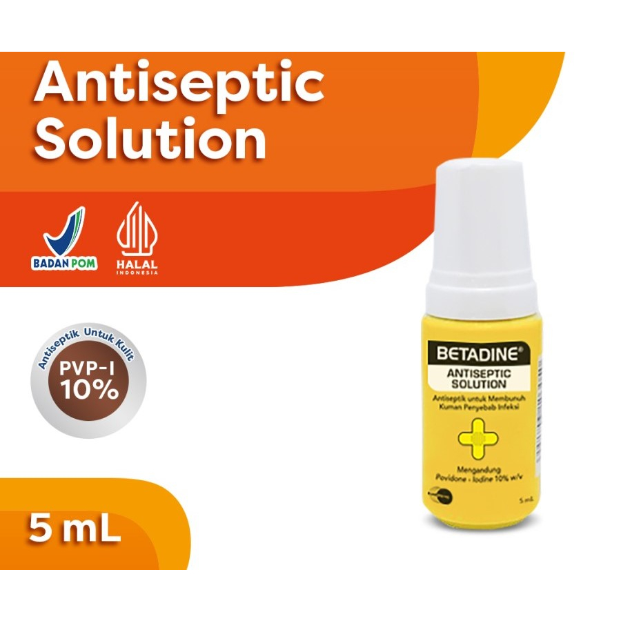 Betadine Antiseptic SOLUTION Wound Medicine Liquid 5ml Shopee Philippines