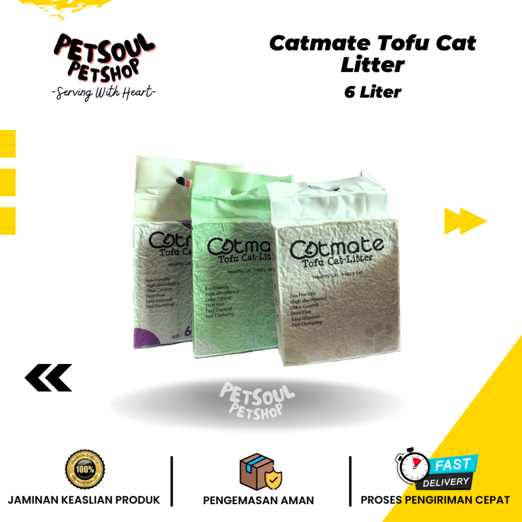 Catmate Tofu Cat Litter 6 Liter (2.4 Kg)/Tofu Cat Sand | Shopee Philippines