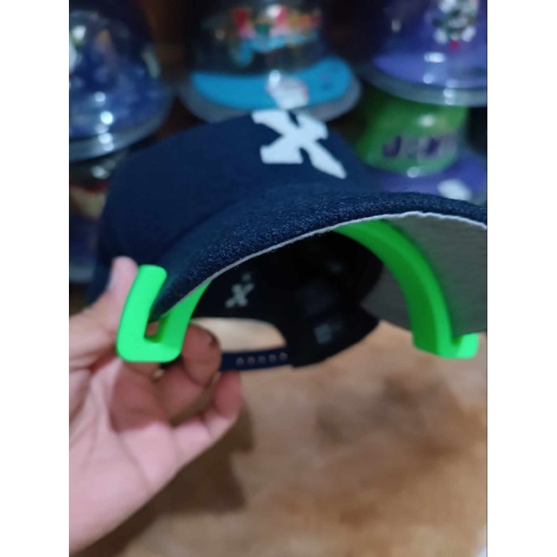 New Era Curve Brim Visor Snapback Hat Bend (Deep Curved American/Dad