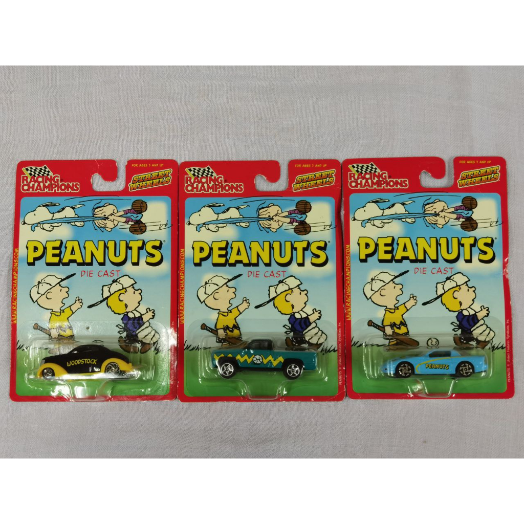 Racing Champions Street Wheels Peanuts Die Cast Woodstock Charlie Brown