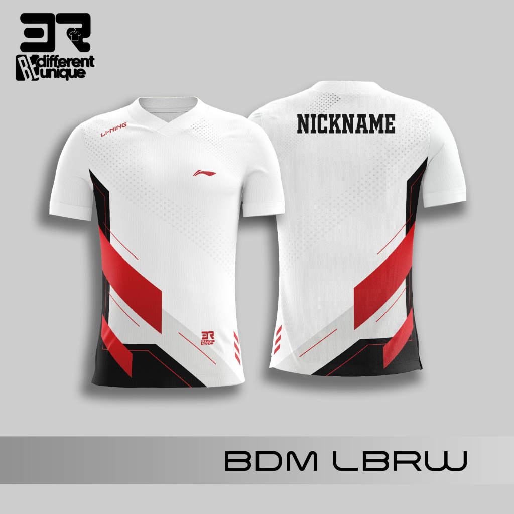 Premium Custom Printed Sports Jersey with Name 3R Original Badminton ...