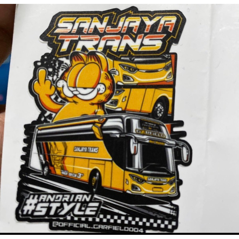 Sanjaya trans bus Sticker | Shopee Philippines
