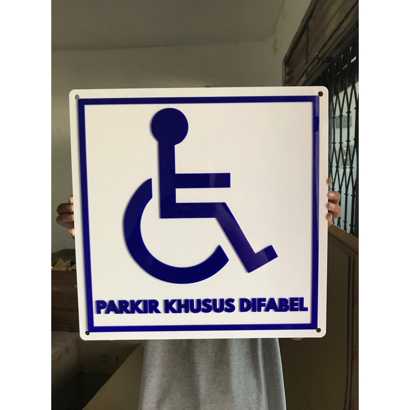 Difable Board Difable Parking Board Difabel Parking Sign | Shopee ...