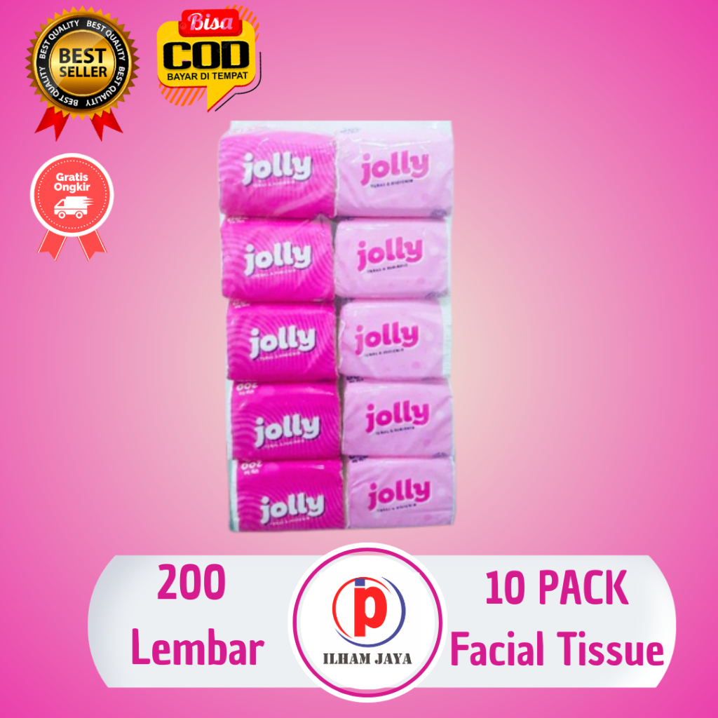 (10 packs) Jolly pop up 200 sheets Jolly tissue/ 200 sheets tissue ...