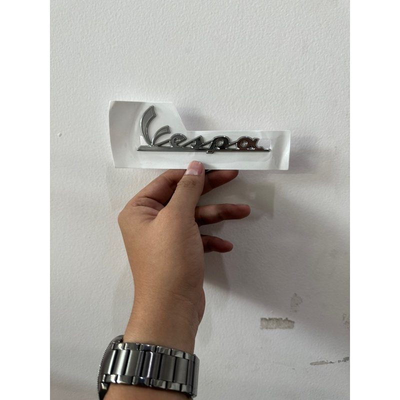 Vespa Cascade Sticker Holder Set – Yellow Emblem For Front Scooter Bling 2 thumbnail image