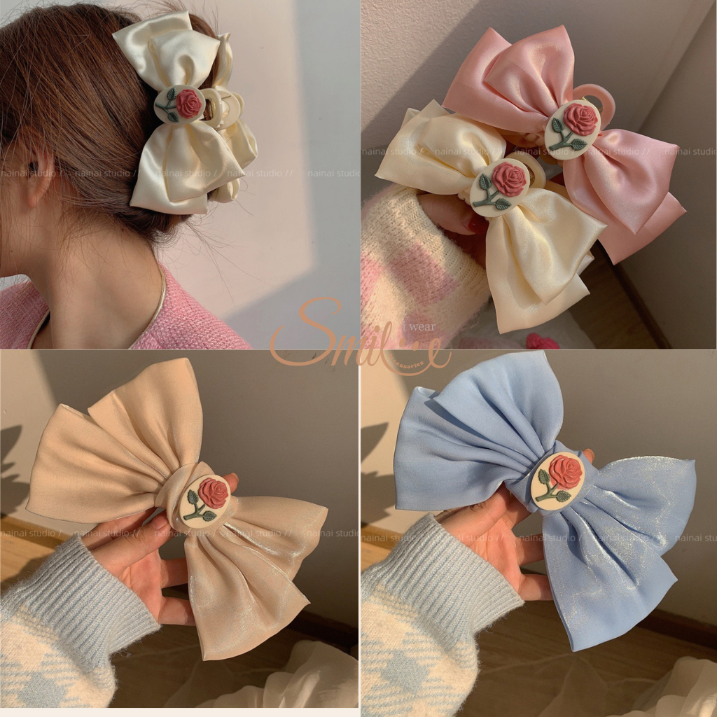 KOREAN LARGE RIBBON JEDAI/KOREAN LARGE RIBBON CLIP/PREMIUM SATIN RIBBON ...