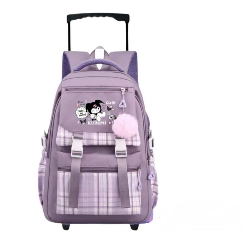 Trolly Backpack For Elementary School Children School Bag Trolley Push ...